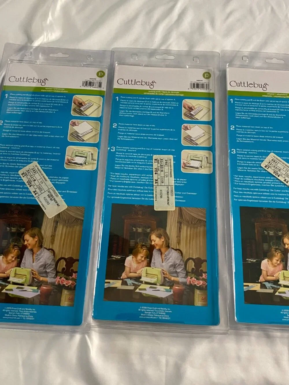 Cuttlebug A B C 6x13 Cutting Plates & Adapter Set